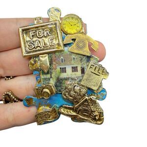 Realtor Sold Sign House Brooch Realtor Gift Pin  Real Estate Jewelry